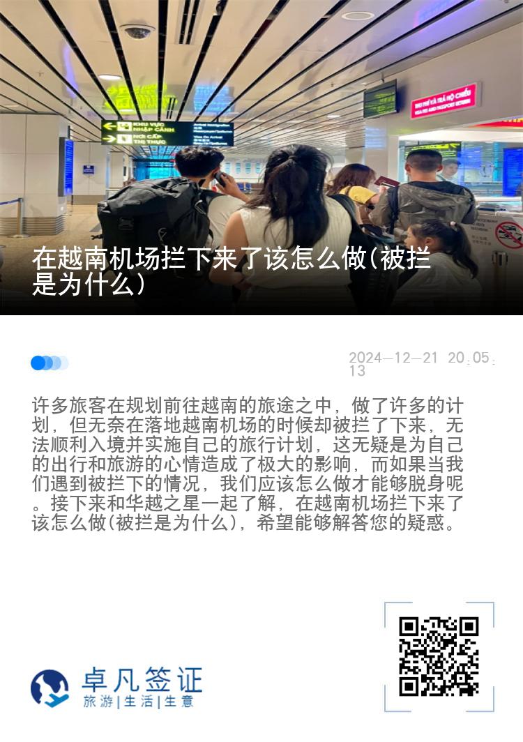 在越南机场拦下来了该怎么做(被拦是为什么)